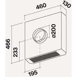 Falmec KACL.796#4AF Accessoire pour hotte Ventilateur pour hotte de cuisine