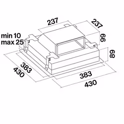 Falmec KACL.939#BF Accessoire pour hotte Kit de recyclage pour hotte