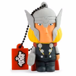 Tribe FD016503, 16 Go, USB Type-A, 2.0, Casquette, Noir, Gris, Jaune