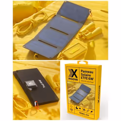 Panneau solaire Ultra Mince ETFE 6W pliable portable monocristallin 2 ports USB Pour Plein air chargeur solaire portable 6W