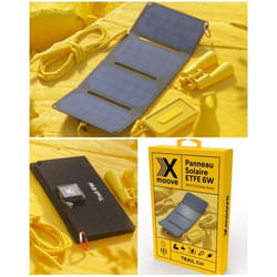 Panneau solaire Ultra Mince ETFE 6W pliable portable monocristallin 2 ports USB Pour Plein air chargeur solaire portable 6W