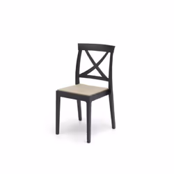 Chaise empilable en polypropylène ARTEMIDE - Anthracite - Lot de 2