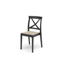 Chaise empilable en polypropylène ARTEMIDE - Anthracite - Lot de 2