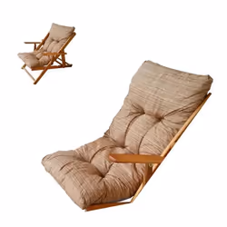 Oreillers de remplacement - HARMONY - Fauteuil Sable - 14 cm dépaisseur - 105 cm de longueur - 55 cm de largeur