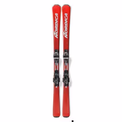 Pack De Ski Nordica Spitfire 75 R Fdt + Fixations Tp2 Compact 10 Fdt Rouge Homme