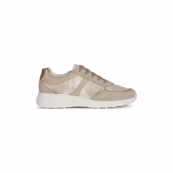 Basket Femme - GEOX - Alleniee - Cuir Beige - Confort exceptionnel