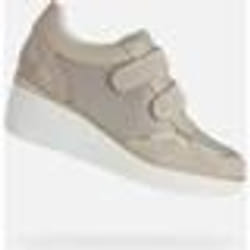 Tennis D ILDE - GEOX - Femme - Beige - Compensé - Cuir
