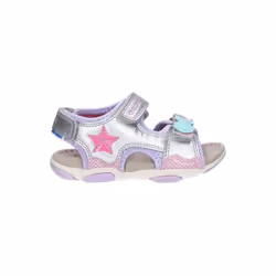 GEOX B SANDAL AGASIM GIRL COULEUR ARGENT