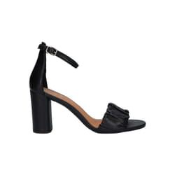 Sandales Femme - GEOX - D ERAKLIA HIGH - Talon 9cm - Design à plis - Noir