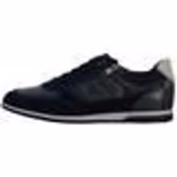 Basket Cuir Geox U Renan - GEOX - Version basse - Bleu - Lacets - Homme