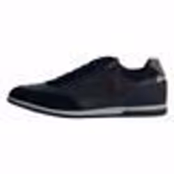 Tennis Basket Basses Geox Renan Waxzed Zip Marine Homme - GEOX - Homme - Cuir - Marine - Bleu - Lacets - Plat