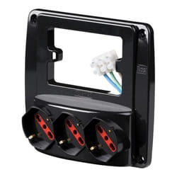 Materiale elettrico prise murale emilia smart 2p+e 10/16a noir - rs94133 - Rosi