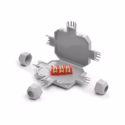 Description produit : Les micro jonctions IP68/IP69K, préremplie avec gel, dotées de bornes de connexion, adaptées à chaque t ...