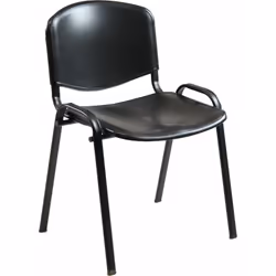 UNISIT Dado S, Siège rigide, Dossier rigide, Noir, Noir, Polypropylène, Polypropylène