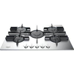 Hotpoint FTGHL 751 D/IX/HA Acier inoxydable Intégré 75 cm Gaz 5 zone(s)