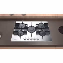 Hotpoint FTGHL 751 D/IX/HA Acier inoxydable Intégré 75 cm Gaz 5 zone(s)