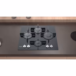 Hotpoint FTGHG 641 D/HA(BK) Noir Intégré 60 cm Gaz 4 zone(s)