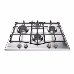 Hotpoint PCN 642 IX/HAR, Acier inoxydable, Intégré, 60 cm, Gaz, Acier inoxydable, 4 zone(s)