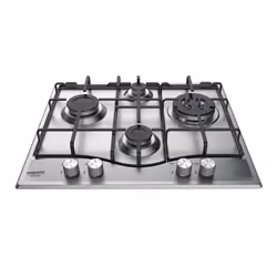 Hotpoint PCN 642 T/IX/HA, Acier inoxydable, Intégré, Gaz, Acier inoxydable, 4 zone(s), 4 zone(s)