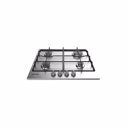Indesit THP 642 IX/I Noir, Acier inoxydable Intégré 58 cm Gaz 4 zone(s) - Vue supplémentaire 4