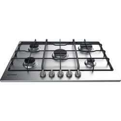 Indesit THP 752 IX/I Acier inoxydable Intégré 73 cm Gaz 5 zone(s)