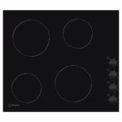 Indesit RI 860 C, Noir, Intégré, Céramique, Verre-céramique, 4 zone(s), 4 zone(s)