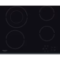 Hotpoint HR 632 B, Noir, Intégré, 58 cm, Céramique, Verre-céramique, 4 zone(s)