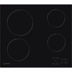 Indesit RI 161 C, Noir, Intégré, Céramique, Verre-céramique, 4 zone(s), 4 zone(s)