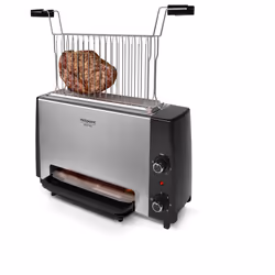 Hotpoint Light Grill VG 120 GHX0, Noir, Acier inoxydable, Dessus de table, Rotatif, Réseau, 1 zone(s), 4 pieds
