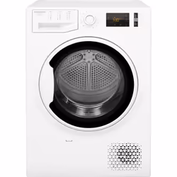 Hotpoint NT M11 91WK EU, Pose libre, Charge avant, Pompe à chaleur, Blanc, Boutons, Rotatif, Gauche