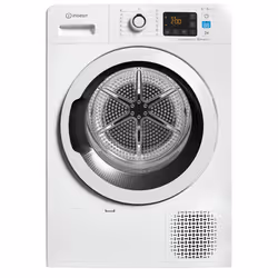 Indesit YT M11 83K RX EU, Pose libre, Charge avant, Pompe à chaleur, Blanc, Boutons, Rotatif, Droite