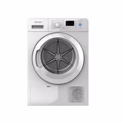 Indesit YT CM10 8B FR1, Pose libre, Charge avant, Condensation, Blanc, Boutons, Rotatif, Droite