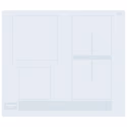 Hotpoint HB 8460B NE/W, Blanc, Intégré, 59 cm, Plaque avec zone à induction, 4 zone(s), 4 zone(s)