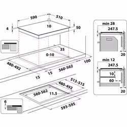 Indesit IB 65B60 NE Noir Intégré 59 cm Plaque avec zone à induction 4 zone(s) - Vue supplémentaire 28