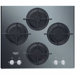 Hotpoint HAGD 61S/MR, Miroir, Intégré, 60 cm, Gaz, Verre, 4 zone(s)