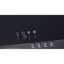 Indesit IHVP 83F LM K hotte Montée au mur Noir 647 m³/h B