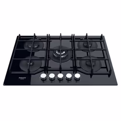 Hotpoint HAGS 72F/BK Noir Intégré 73 cm Gaz 5 zone(s)