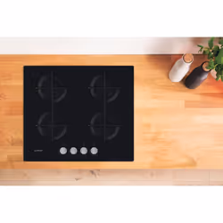 Indesit ING 61T/BK Noir Intégré 59 cm Gaz 4 zone(s) - Vue supplémentaire 4
