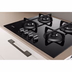 Indesit ING 61T/BK Noir Intégré 59 cm Gaz 4 zone(s) - Vue supplémentaire 9
