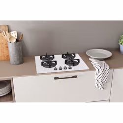 Indesit ING 61T/WH Blanc Intégré 59 cm Gaz 4 zone(s) - Vue supplémentaire 4