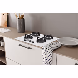 Indesit ING 61T/WH Blanc Intégré 59 cm Gaz 4 zone(s) - Vue supplémentaire 5