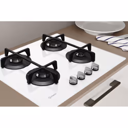 Indesit ING 61T/WH Blanc Intégré 59 cm Gaz 4 zone(s) - Vue supplémentaire 7