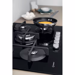 Indesit ING 72T/BK Noir Intégré 73 cm Gaz 5 zone(s) - Vue supplémentaire 10