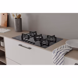 Indesit ING 72T/BK Noir Intégré 73 cm Gaz 5 zone(s) - Vue supplémentaire 4