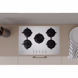 Indesit ING 72T/WH Blanc Intégré 73 cm Gaz 5 zone(s)
