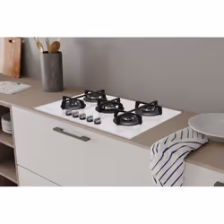 Indesit ING 72T/WH Blanc Intégré 73 cm Gaz 5 zone(s) - Vue supplémentaire 5