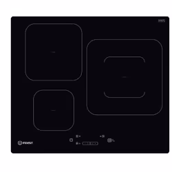 Indesit IS 33Q60 NE, Noir, Intégré, 59 cm, Plaque avec zone à induction, Verre-céramique, 3 zone(s)