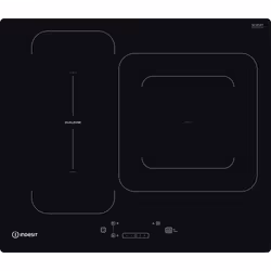 Indesit IB 44Q60 NE, Noir, Intégré, 59 cm, Plaque avec zone à induction, Verre-céramique, 3 zone(s)