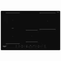 Hotpoint HB 0577B NE, Noir, Intégré, 77 cm, Plaque avec zone à induction, Verre-céramique, 4 zone(s)