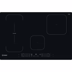 Indesit IB 21B77 NE, Noir, Intégré, 77 cm, Plaque avec zone à induction, Verre-céramique, 4 zone(s)
